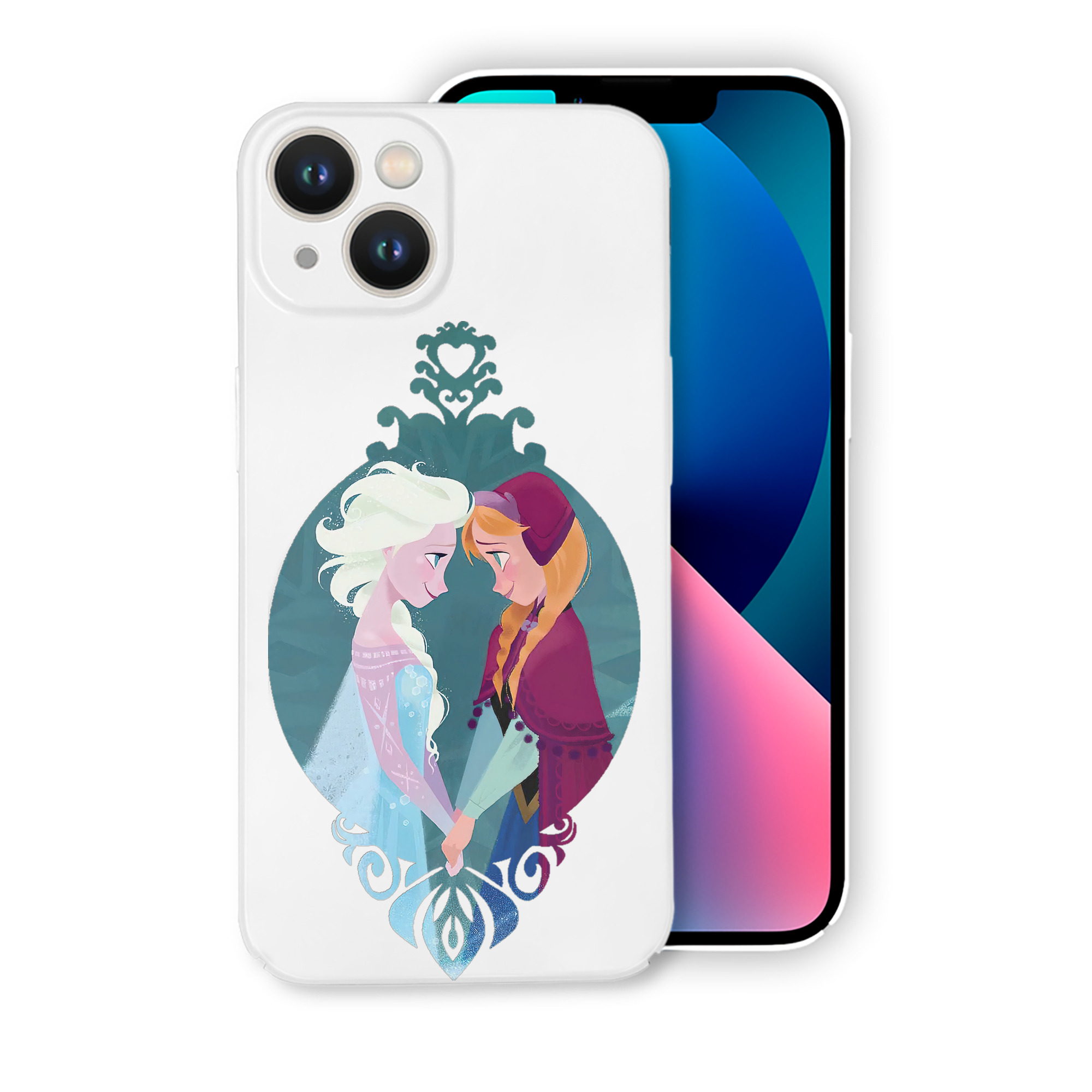 （画像用） アナと雪の女王 アンナ エルサ Frozen Anna Elsa 【iPhone 14シリーズ対応】ハードケース